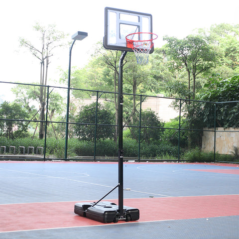 Basketballständer Basketballkorb mit Ständer Tragbar Korbanlage Outdoor Basketballanlage Höhenverstellbar von 210 bis 260 cm