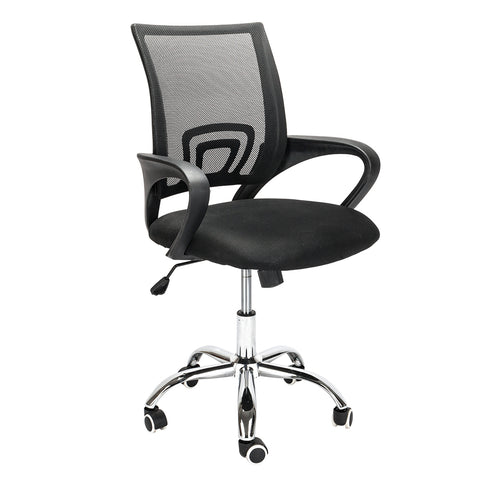 Mesh Back Gas Lift Adjustable Office Swivel Chair Black  Bürostuhl, Ergonomisch Schreibtischstuhl, Mesh Computerstuhl mit Einstellbare Kopfstütze Armlehnen, Höhenverstellung und Wi