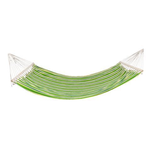 Stylish Printing Style Hammock Beach Swing Double Beds for Outdoor Camping Travel Green