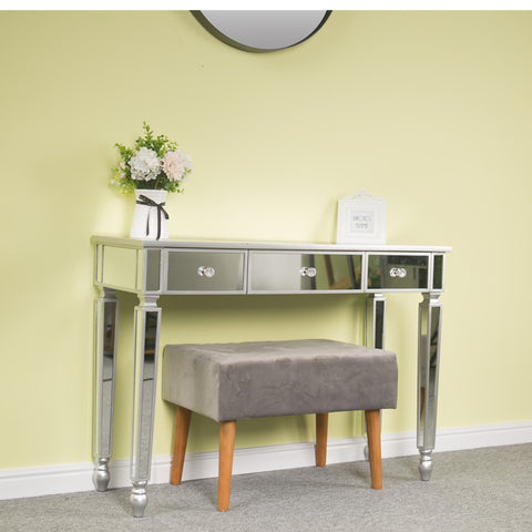 Three Drawers Mirror Table Dressing Table Console Table