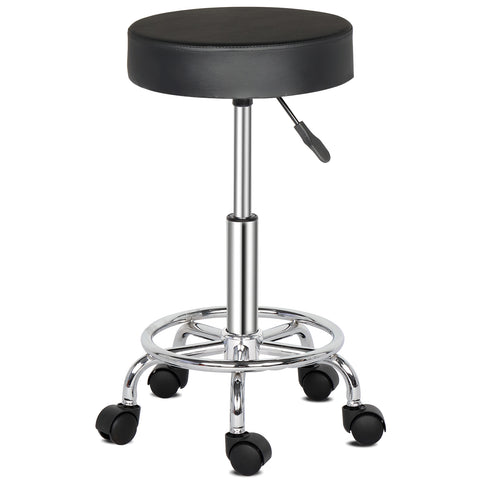 Round Stool Ha Ha Feet Rotation Bar Stool Black