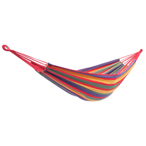 200*150cm Portable Polyester & Cotton Hammock Four Red