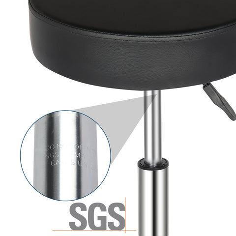 Round Stool Ha Ha Feet Rotation Bar Stool Black