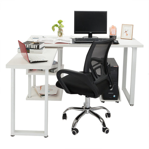 Mesh Back Gas Lift Adjustable Office Swivel Chair Black  Bürostuhl, Ergonomisch Schreibtischstuhl, Mesh Computerstuhl mit Einstellbare Kopfstütze Armlehnen, Höhenverstellung und Wi