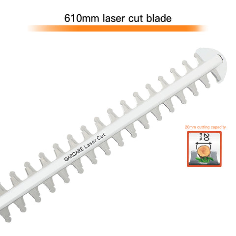 Electric Hedge Trimmer Corded 24Inch Laser Cut Blade Rotary Handle