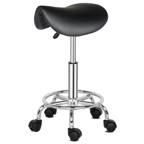 Saddle Stool Ha Ha Feet Rotation Bar Stool Black