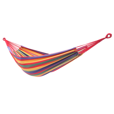 200*150cm Portable Polyester & Cotton Hammock Four Red