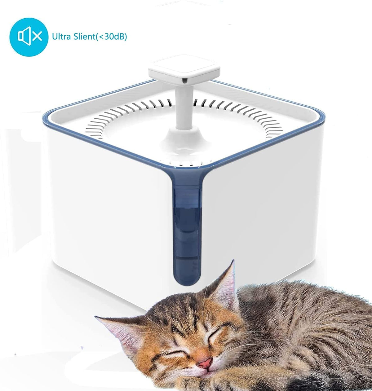 Cat drinking fountain 3L cat fountain with activated carbon filter drinking fountain for cats and dogs ultra-quiet water pump dog fountain water fountain