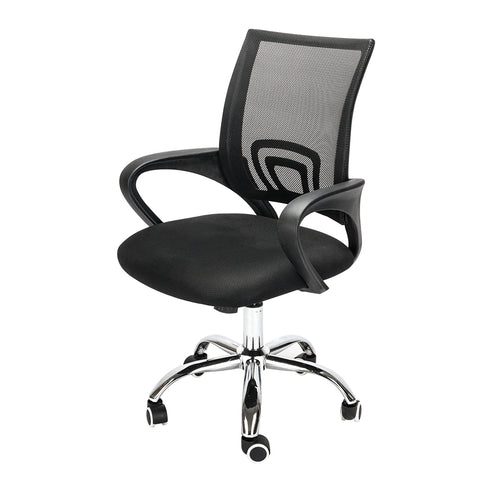 Mesh Back Gas Lift Adjustable Office Swivel Chair Black  Bürostuhl, Ergonomisch Schreibtischstuhl, Mesh Computerstuhl mit Einstellbare Kopfstütze Armlehnen, Höhenverstellung und Wi