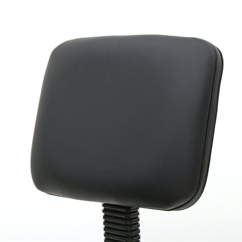 Saddle Shape Adjustable Salon Stool with Back Black