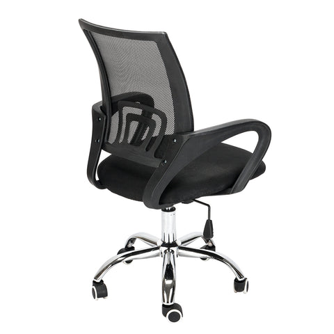 Mesh Back Gas Lift Adjustable Office Swivel Chair Black  Bürostuhl, Ergonomisch Schreibtischstuhl, Mesh Computerstuhl mit Einstellbare Kopfstütze Armlehnen, Höhenverstellung und Wi