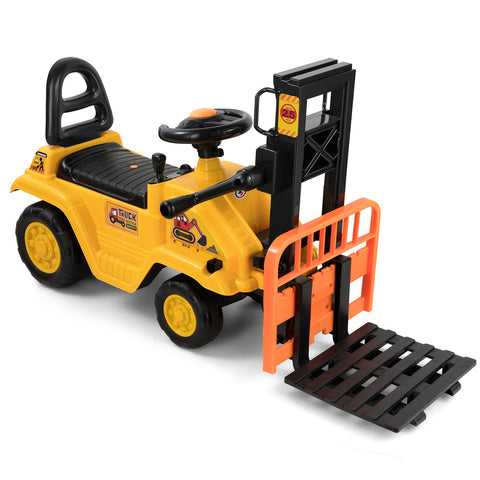 Slide car children's forklift slide forklift with built-in storage compartment