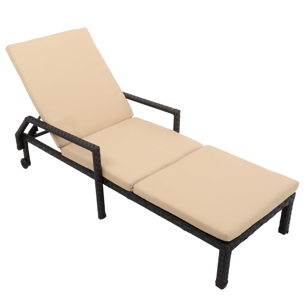 Wheeled Bed Brown Four-Line Wide Film