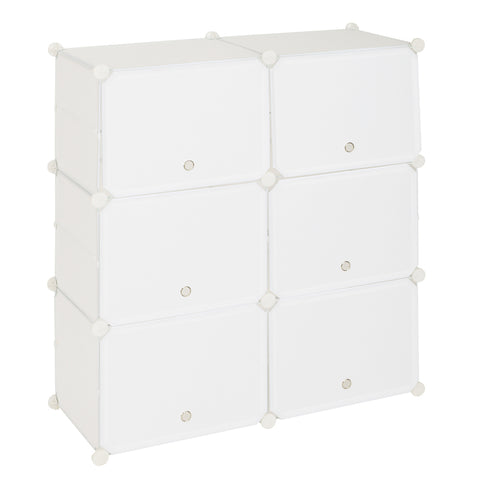 5-Tier Portable 20 Pair Shoe Rack Organizer 10 Grids Tower Shelf Storage Cabinet Stand Expandable for Heels, Boots, Slippers, White