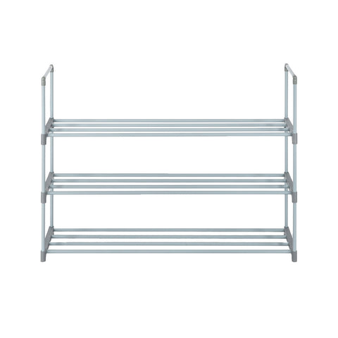 3 Tiers Shoe Rack Shoe Tower Shelf Storage Organizer For Bedroom, Entryway, Hallway, and Closet Gray Color