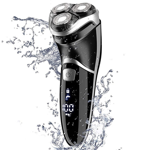 MAX-T razor men electric razor with precision trimmer, electric razor wet and dry razor electric razor with IPX7 & LED energy display, travel lock, 120 min running time