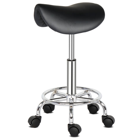 Saddle Stool Ha Ha Feet Rotation Bar Stool Black