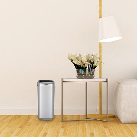 35L Smart Motion Sensor Automatic Trash Can Waste Bin Silver