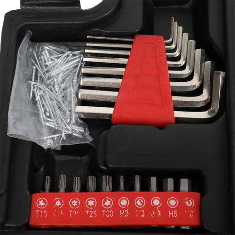 186pc Tool Set Black & Red