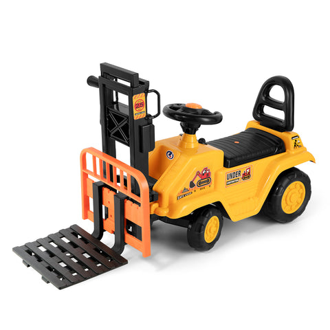 Slide car children's forklift slide forklift with built-in storage compartment