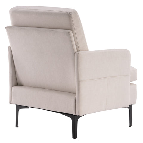 Lounge Chair, Comfy Single Sofa Accent Chair for Bedroom Living Room Guestroom, Beige