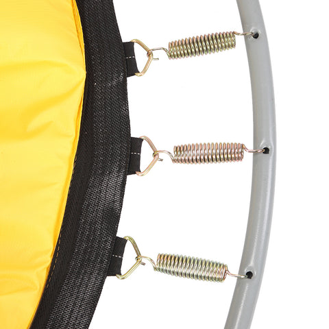 Ø 150cm Kindertrampolin, Gartentrampolin, Indoor/Outdoor Trampolin, mit gepolsterten Stangen und Sicherheitsnetz