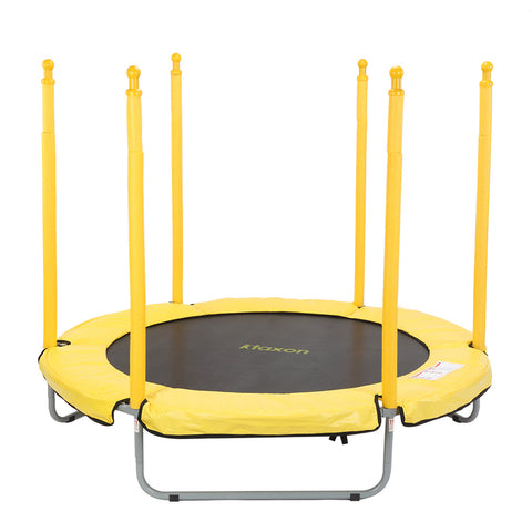 Ø 150cm Kindertrampolin, Gartentrampolin, Indoor/Outdoor Trampolin, mit gepolsterten Stangen und Sicherheitsnetz