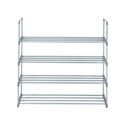 4 Tiers Shoe Rack Shoe Tower Shelf Storage Organizer For Bedroom, Entryway, Hallway, and Closet Gray Color