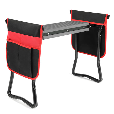 Garden stool kneeler garden kneeler with 2 tool bag glove