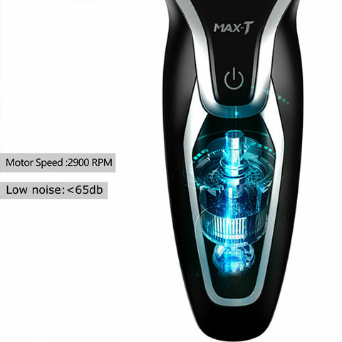 MAX-T Men's Electric Wet and Dry Shaver, 3D ProSkin IPX7 Waterproof Electric Shaver with Pop-up Precision Trimmer, Rechargeable and Cordless Electric Shaver.